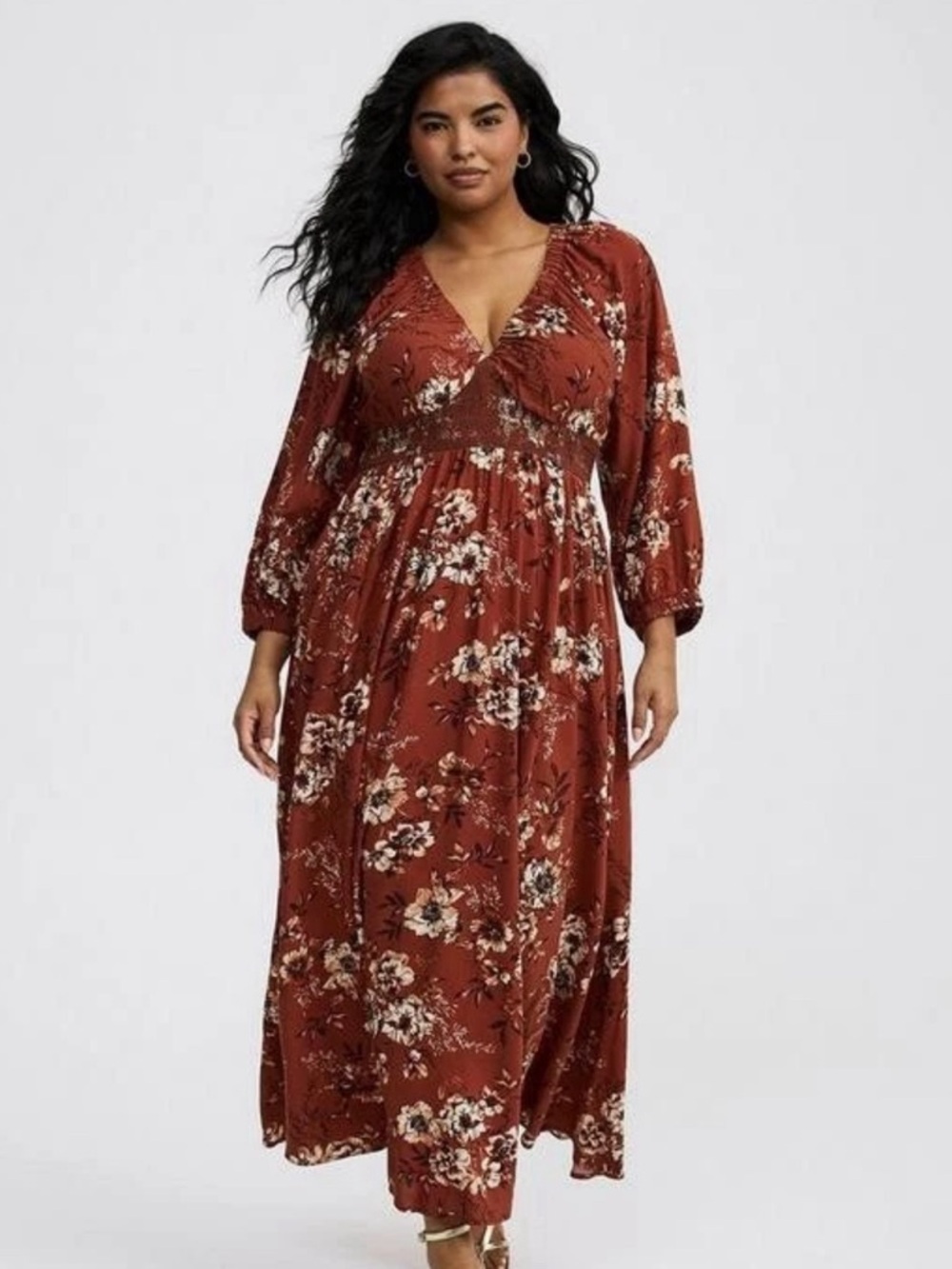 Torrid Raglan Sleeve Maxi Dress